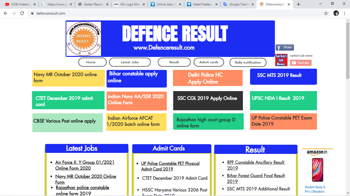 Latest Defence Jobs Notification Online